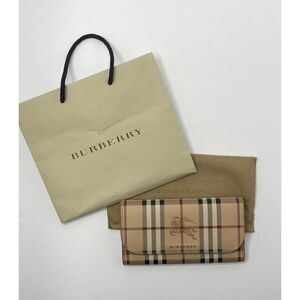 Burberry Haymarket Harris Light Elderberry Wallet Sz Os